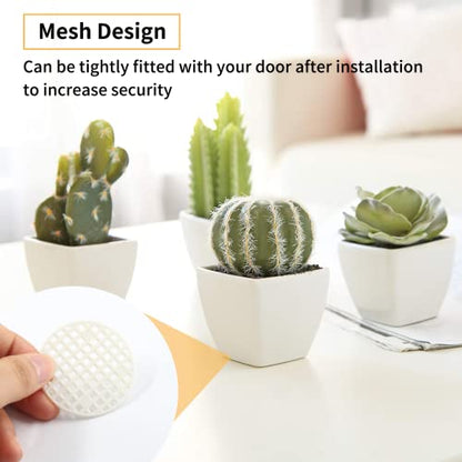 Bivethoi 100pcs Plant Pot Mesh Hole Cover Bonsai Drainage Mesh Insert, Flower Pot Hole Mesh Pad Bottom Grid Mat, Round Mesh Screen Pot Bottom Gasket for Garden Prevent Soil Loss (1.8" / 45mm, White) - color: White, size: 100pcs