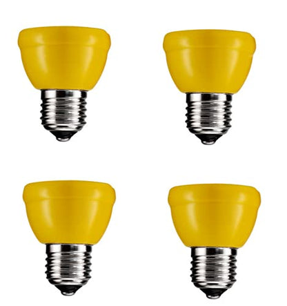 4-Pack 50W Mini Ceramic Heat Lamp Ceramic Heat Emitter Reptile Heat Bulbs Infrared Reptile Heater Lamp E26 No Light Emitting Brooder Coop Heater for Amphibian Lizard Aquarium Turtle Snake