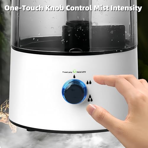 Reptile Mister & Reptile Humidifier 4L Large Tank with Adjustable Hose, Quiet Fogger for Terrarium Enclosure, Auto Shut-Off Cool Mist for Geckos Snakes Turtles Lizards (1 Pc)