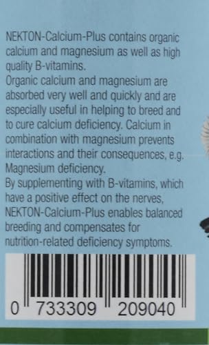 Nekton Calcium Plus - Calcium with Magnesium & Vitamins, White, 140g/5 oz - size: 140g/5 oz