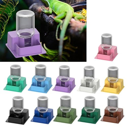 Reptile Auto Refill Water Dispenser, Quiet Operation Clear Monitor for Turtles, Lizards & Pets - color: Green