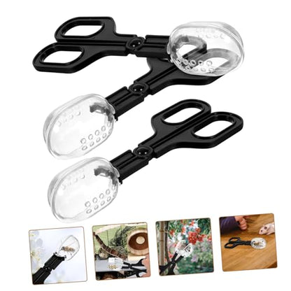 YARNOW 3pcs Multi-use Small Animal Poop Scoop Plastic Scissor for Hamster Supplies Scientific Grip for Safety