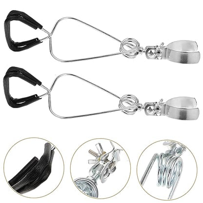 BESPORTBLE 2sets Adjustable Reptile Heat Lamp Holder Clamp for Turtle Lamps Strong Stand Fixture for Leopard Gecko Light 2pcs*2