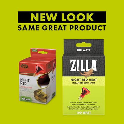 Zilla Incandescent Spot Bulbs Night Red 100 Watts