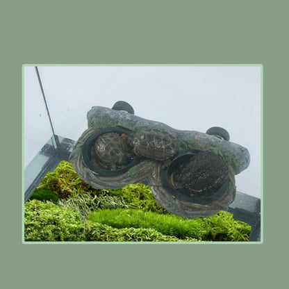 Reptile Feeding Ledge with 4 Cups, Hollow Vine Food Dish & Water Bowl for Bearded Dragon, Gecko, Lizard & Snake – Reptile Tank Accessories for Terrariums - size: Magnetic- Dual Feeder