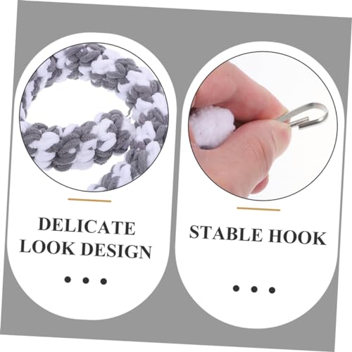 Happyyami 2pcs Parrot Climbing Rope Reptile Swing Toys Reptile Climbing Vine Snake Climbing Branch Reptile Swing Rope Parrot Reptile Rope Terrarium Hanging Branch Represent Cotton Pet