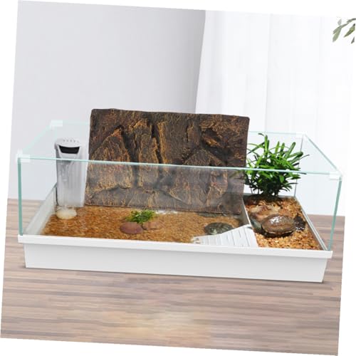 Toddmomy 3D Reptile Tank Background Cork Turtle Aquarium Panel Sturdy Waterproof Decorative Boards