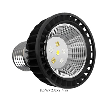 UVB 5.0 Reptile Light Bulb, 3W Full Spectrum UVA UVB Light for Reptiles, E27 Base, Aluminum Shell, Low Power Consumption, Supports Vitamin D3 Synthesis, 2.8 x 2.4 x 2.4 in