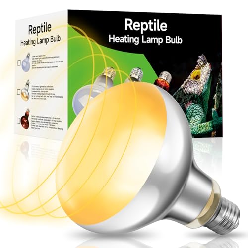 REPTITRIP 100W Reptile Heat Lamp, Full Spectrum UVA UVB Sun Light for Bearded Dragon Lizard Turtle