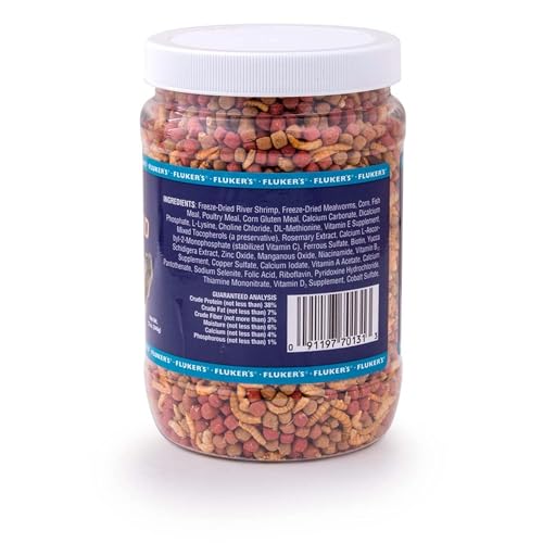 Fluker's Flukers 70131 Buffet Blend Aquatic Formula Turtle Food, 12oz - size: 12 Ounce (Pack of 1)