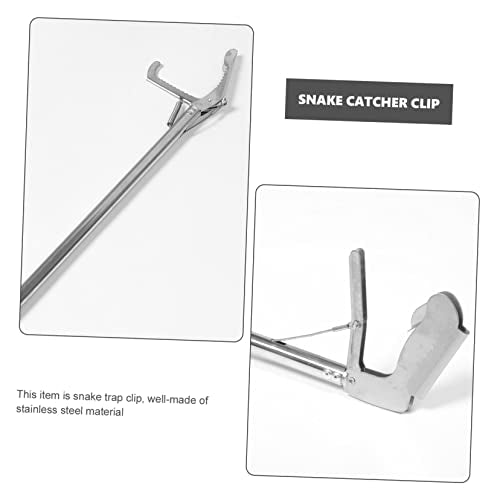 Stainless Steel Snake Grabber Tool Folding Snake Tongs Lock Safe and Practical for Garden and Outdoor Use
