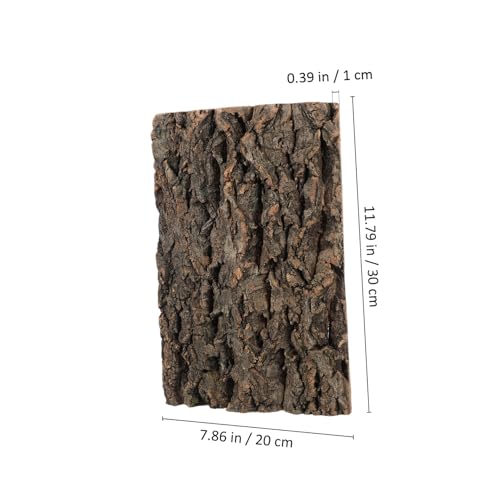 MERRYHAPY 2pcs Reptile Cork Bark for Aquarium and Terrarium Decor Flexible Climbing Ornament for and Fish Tanks and Natural Bark Centerpiece