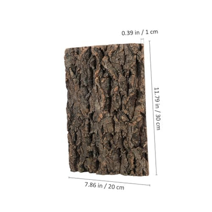 MERRYHAPY 2pcs Reptile Cork Bark for Aquarium and Terrarium Decor Flexible Climbing Ornament for and Fish Tanks and Natural Bark Centerpiece