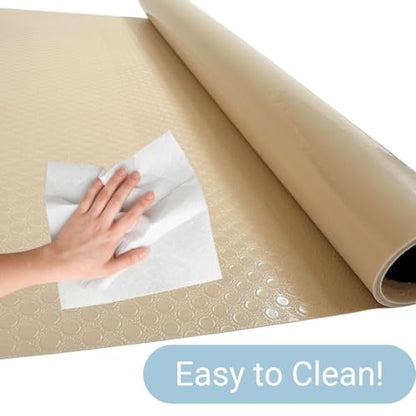 Reptile Tank Liner, 23.6" x 59", Terrarium Substrate Mat Carpet Bedding, 4x2x2 120 Gallon, Enclosure Liner for Bearded Dragon Leopard Gecko Lizard Tortoise Snake, Beige