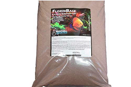 Brightwell Aquatics FlorinBase Laterin Substrat VF - Very Fine Granular High Porosity Clay Base Substrate for Planted and Freshwater Shrimp Aquaria, 15 lbs - size: 15-lbs