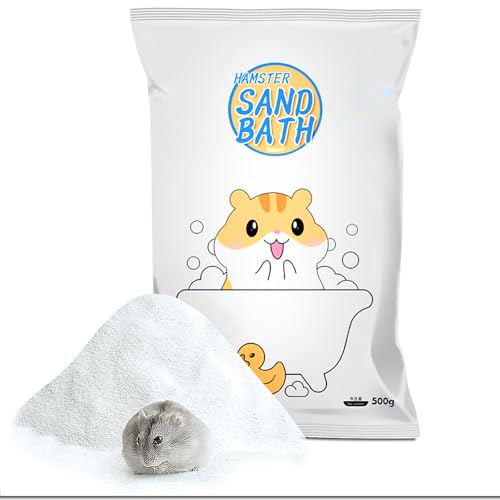 Hamster Bath Sand,Sand Hamsters Bedding,SilicaSand,Dust Free Sand for Hamster Mice or Small Animals (1.1, lb)