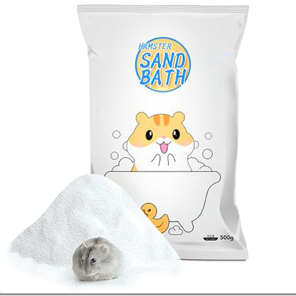 Hamster Bath Sand,Sand Hamsters Bedding,SilicaSand,Dust Free Sand for Hamster Mice or Small Animals (1.1, lb)
