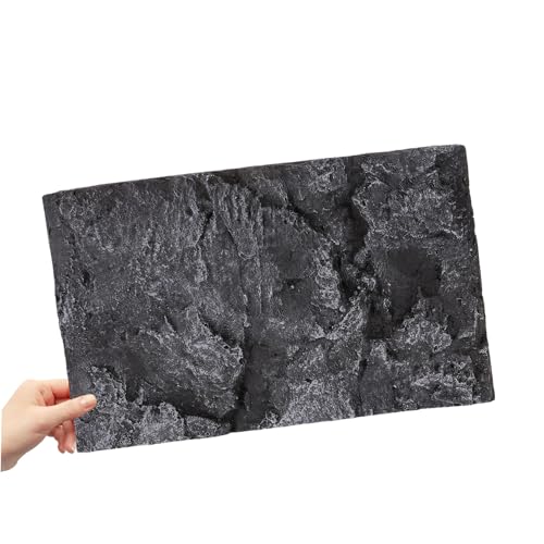 Milisten Decorative Reptile Terrarium Panel Lizard Tank 3D Stone Background Aquarium 3D Natural Scene Easy to Assemble Pet Tank Enhancer