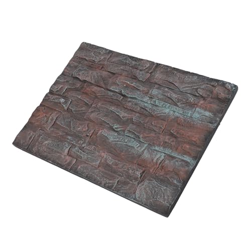 CHICIRIS 3D Reptile Background, Aquarium Background Foam Rock Wall Decor with 3D Textures for Fish Tank Reptile Tank Terrarium (D) - size: D