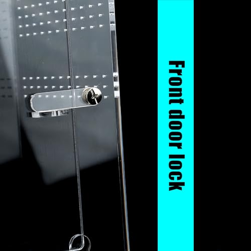 Acrylic Tarantula Enclosure Jumping Spider Enclosure with Front Opening Door 5.3 * 5.3 * 9 Inches Micro Habitat Terrarium for Small Tree Dwelling Reptiles, Spiders & Invertebrates - size: Small