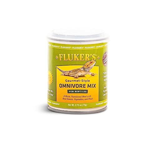Fluker's Gourmet Canned Food for Reptiles, Fish, Birds and Small Animals, Omnivore Mix 1.2 oz - size: 2.75 Ounce (Pack of 1), style: Omnivore Mix