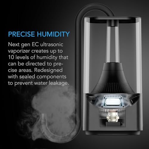 AC Infinity CLOUDFORGE T3, Plant Humidifier 4.5L with VPD Humidity Controls, 10-Level Precision Vaporizer, Extendable Targeting Hose and No-Leak Seal for Grow Tents - size: 4.5 L