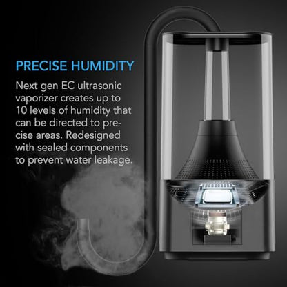 AC Infinity CLOUDFORGE T3, Plant Humidifier 4.5L with VPD Humidity Controls, 10-Level Precision Vaporizer, Extendable Targeting Hose and No-Leak Seal for Grow Tents - size: 4.5 L