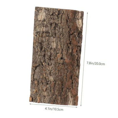 ORFOFE 4Pcs Natural Cork Bark for Reptile Tanks Terrarium Decor for Bearded Dragons Lizards and Aquatic Enclosures Enhances Habitat Aesthetics and Health