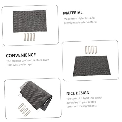 Totority Reptile Mat Non Adhesive Liner for Turtle Lizard Snake Pet Bedding Substrate Carpet