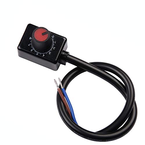 DC 0-10V Knob Dimmer Mini Controller Rotary Switch ON/Off PWM Dimming for 0/1-10V Dimmable LED Drivers Electronic Ballasts Controling Interior Light Grow Lamp