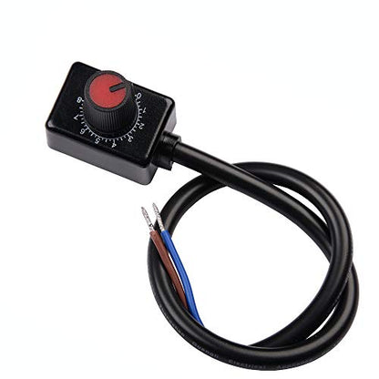 DC 0-10V Knob Dimmer Mini Controller Rotary Switch ON/Off PWM Dimming for 0/1-10V Dimmable LED Drivers Electronic Ballasts Controling Interior Light Grow Lamp