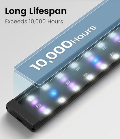 REPTITRIP UVA UVB Reptile Light with Clamp and Intelligent Cycle Timer, UVI Switching, Brightness Adjustment for Turtle, Bearded Dragon, Lizard and More (No Heat)