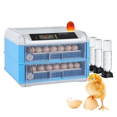 120 Egg Incubator with Automatic Egg Turner and Digital Control - Poultry Hatcher for Chicken, Duck, Quail Eggs - Ideal for Home, Farm, Educational Use