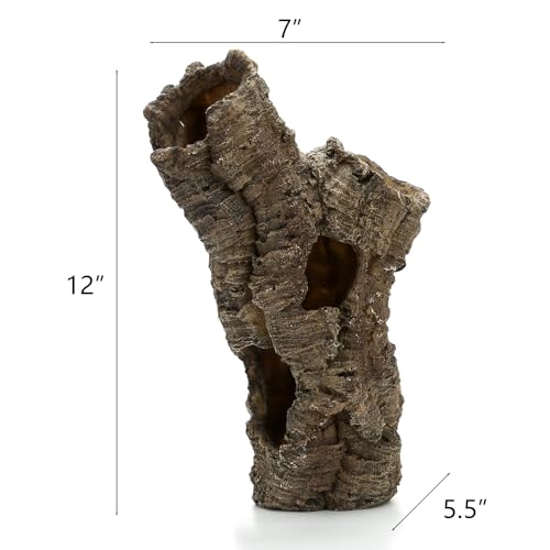 LYL LEYOULAND Large Reptile Hide, 12”, Aquarium Decor, Territorial Fish Hideaway, Hideout House, Reptile Decoration Fish Tank dec