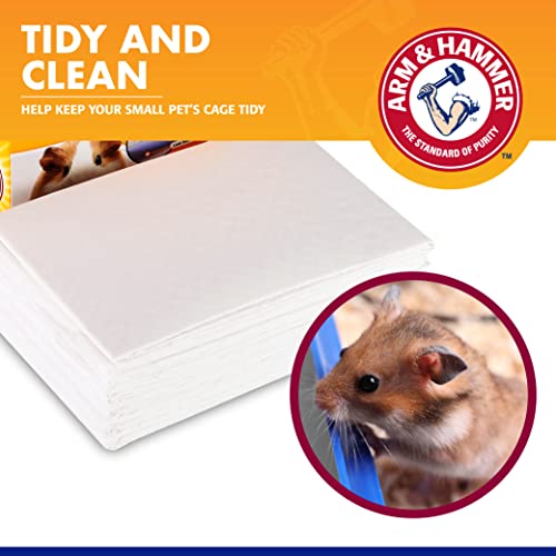 Arm & Hammer Super Absorbent Cage Liners for Guinea Pigs, Hamsters, Rabbits & Small Animals, Odor Control Cage Tray Liners for Wire or Mesh Grate Cages, Trim to Fit, 7 Count - 3 Pack - size: 7 Count (Pack of 3)