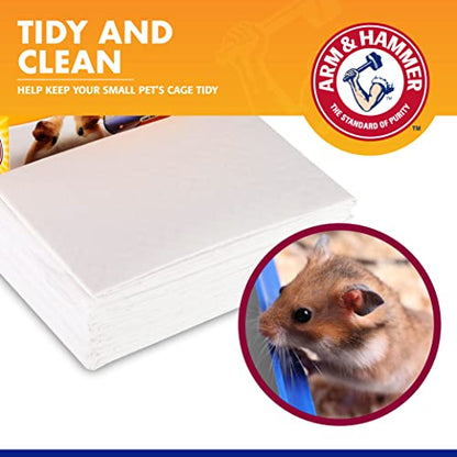 Arm & Hammer Super Absorbent Cage Liners for Guinea Pigs, Hamsters, Rabbits & Small Animals, Odor Control Cage Tray Liners for Wire or Mesh Grate Cages, Trim to Fit, 7 Count - 3 Pack - size: 7 Count (Pack of 3)