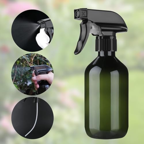 Arkeiliy 2-Pack Leakproof Spray Bottles (300ml/10oz) - Adjustable Nozzle for Fine Mist & Jet Stream | Premium Refillable Plastic Bottles for Hair Styling, Plant Misting, Cleaning Solutions (Green) - color: Green