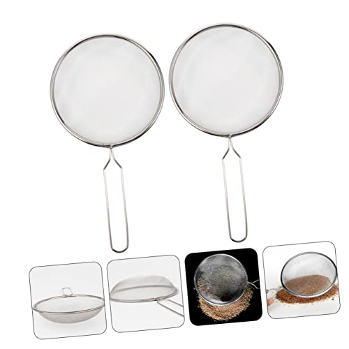 SUPVOX 2pcs Reptile Sand Shovel with Comfortable Handle Lightweight Ergonomic Design for Easy Cleaning of Terrarium Sand and Waste Durable Fine Mesh Scoop for Reptiles