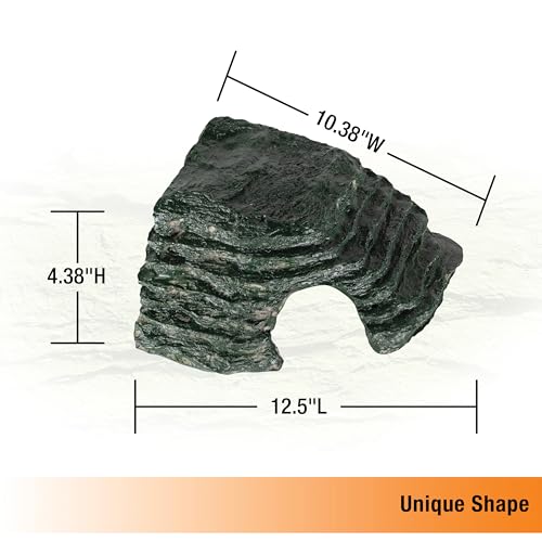 Zilla Reptile Habitat Décor Basking Platform Corner Ramp, Large - size: Large
