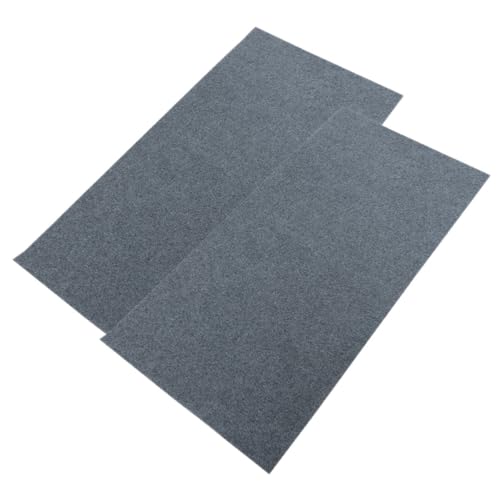 2pcs Reptile Carpet Mat Gray Terrarium Liner Cushion for Snakes Lizards Turtles Tortoises Breathable Washable Substrate for Pet Breeding Cage