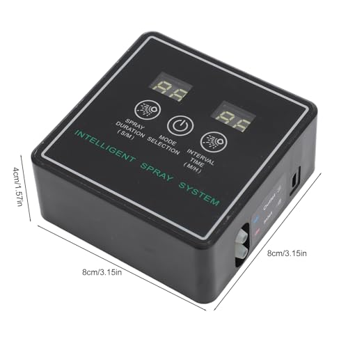 Reptile Misting System, Timer Mist Easy to Simulates Rainfall Automatic Misting System for Office (10m 4 Sprinkler Head)