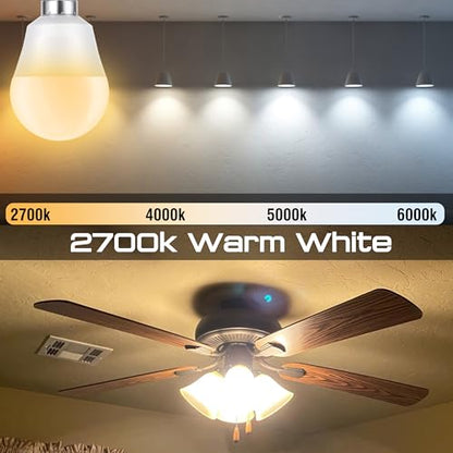 E12 LED Candelabra Light Bulbs 60Watt Equivalent, Warm White 2700K, AC120V 5W 600LM, A15 G45 Shape E12 Small Base for Ceiling Fan Chandelier Wall Lamps, Non-Dimmable, 4 Pack - color: 2700k Warm White, size: 60 Watts