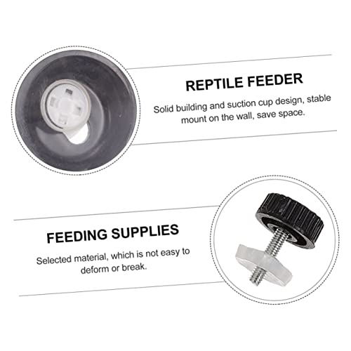 Happyyami Gecko Tank Snake Water Bowl Bearded Dragon Terrarium Lizard Feeding Ledge Reptile Water Feeder Tank Supplies