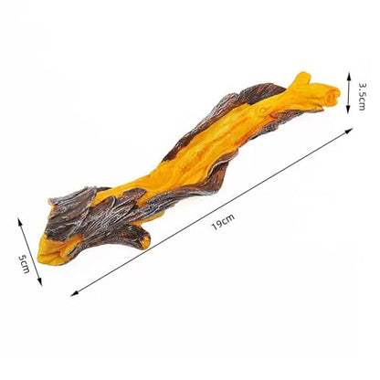 Reptile Climbing Tree Branch: Resin Wood Decor for Terrarium Habitat - Safe Non-Toxic Easy to Clean - for Bearded Dragon Gecko Tree Frog Enrichment Accessories