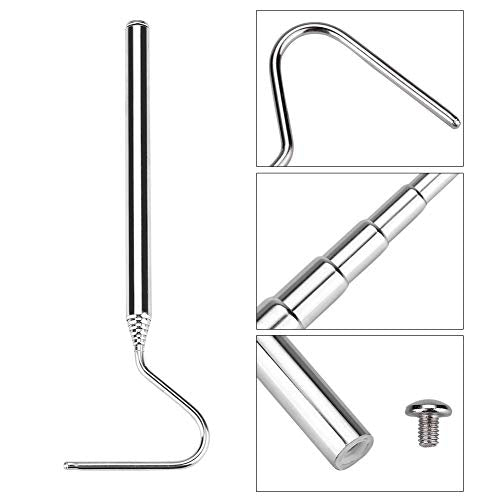 Asixxsix Reptile Catcher, Stainless Steel Reptile Capture Hook, Tough and for Moving Small Snakes Pet Shop Reptile Collecting Wild Snakes