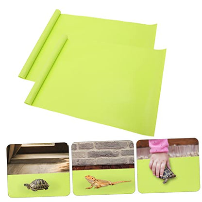 BESPORTBLE 2pcs Reptile Carpet Bedding Liner Non-tearable Mat for Tanks Easy to Clean Material for Lizard Snake Habitat - size: 150X45CM