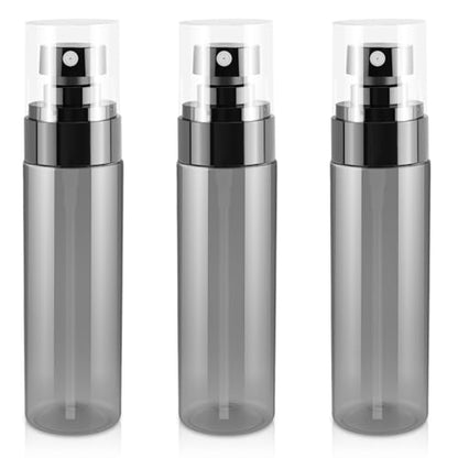 3Pack Small Spray Bottles, 3.4oz Black Plastic Fine Mist Mini Mister Bottles for Hair, Cleaning, Salons, Planting, Skin Care - color: Black-3, size: 3.4OZ