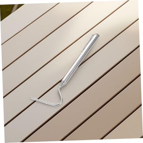 UKCOCO Stainless Steel Extendable Snake Hook for Safe Reptile Handling Portable Collapsible Tool for Herpetologists and Wildlife Enthusiasts for Catching Rattlesnakes