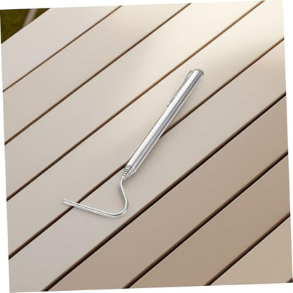UKCOCO Stainless Steel Extendable Snake Hook for Safe Reptile Handling Portable Collapsible Tool for Herpetologists and Wildlife Enthusiasts for Catching Rattlesnakes