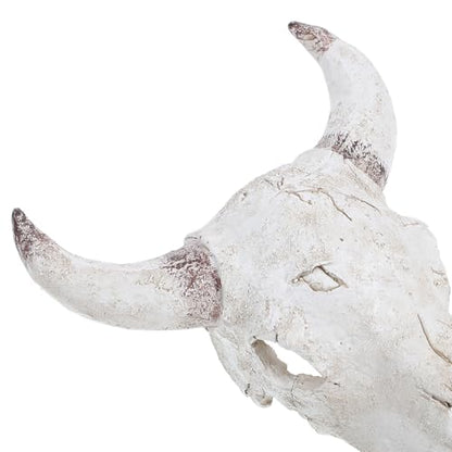 DOITOOL Bull Skull Reptile Hide Box Resin Aquarium Decor 20.5x17x9cm Desert Habitat Ornament for Tortoise Turtle Lizard Chameleon Cage Accessories